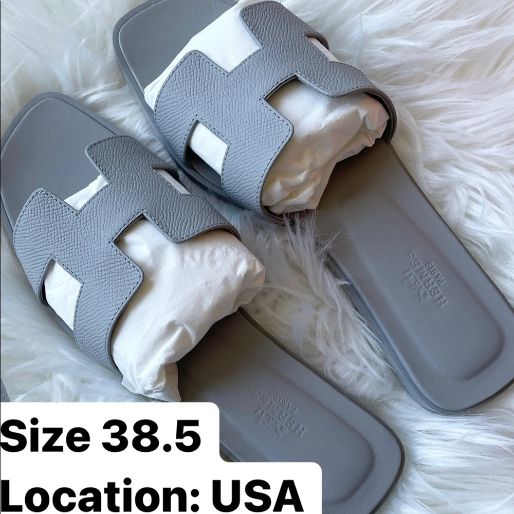 Bleu glacier oran sandal Hermes